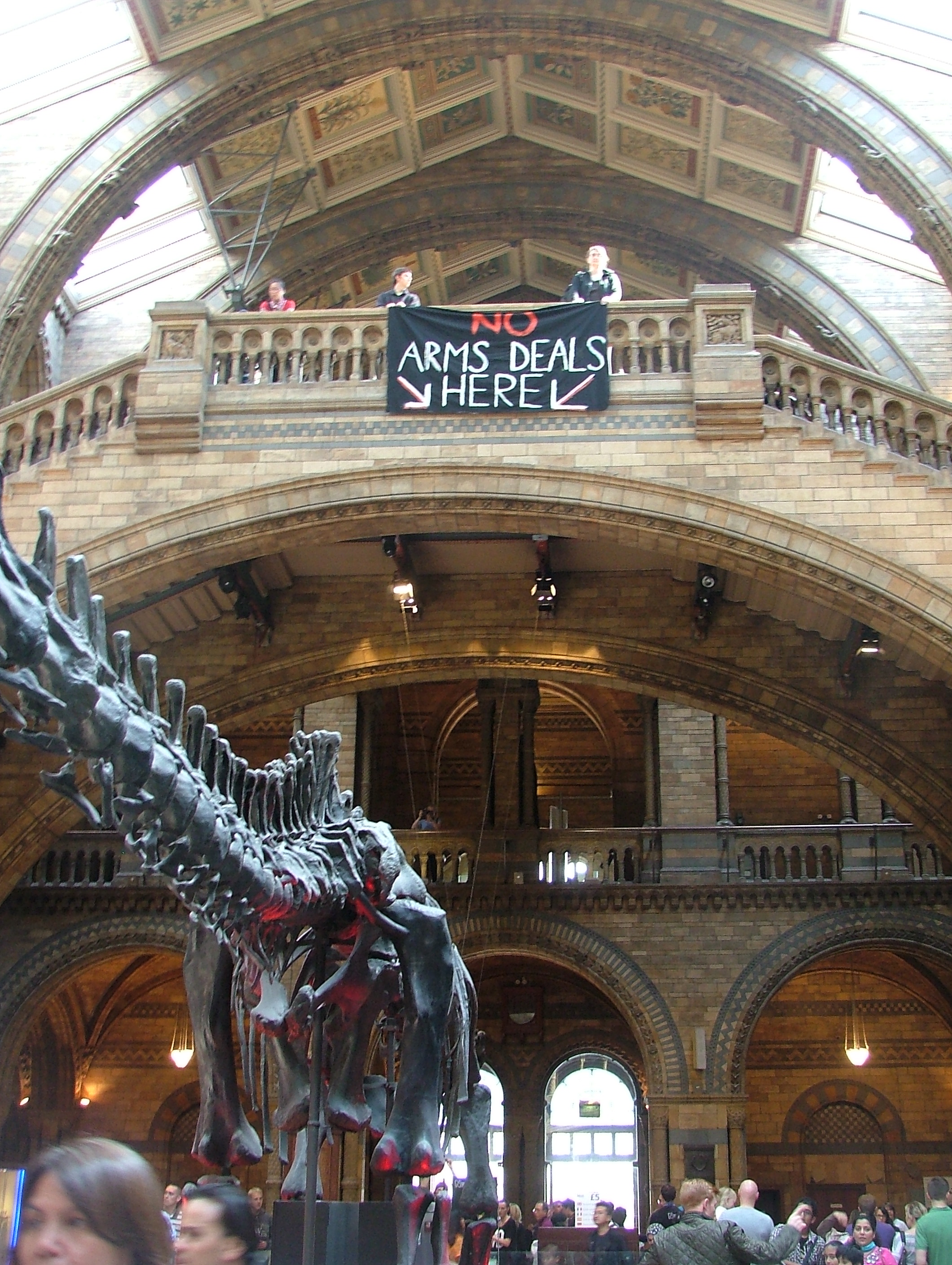 DSCF3422 'No arms dealers here': banner in NHM